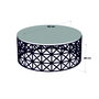 Hanah Home Selin Metal Ferforje Mesa de Centro Nogal y Negro